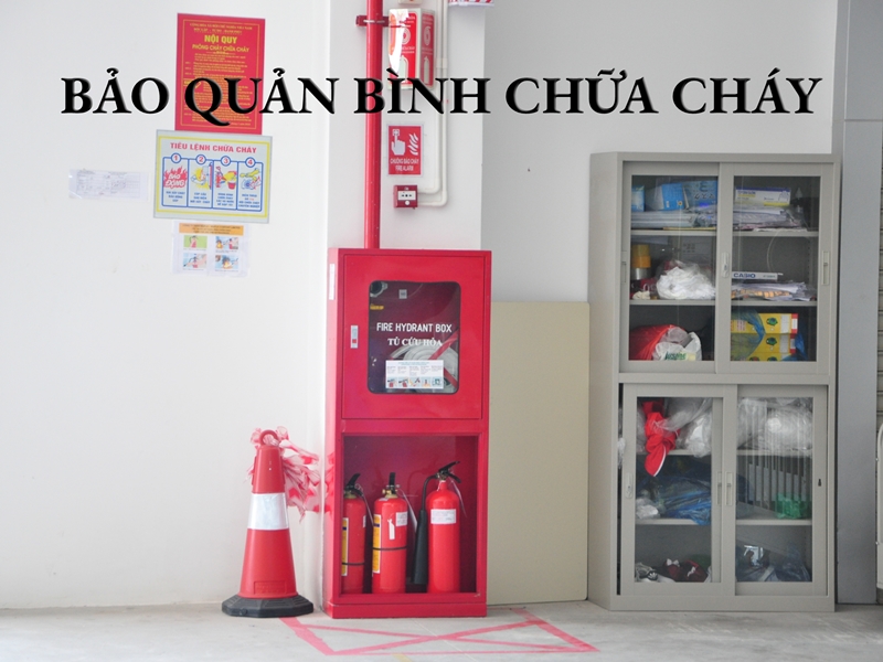 Cách bảo quản bình chữa cháy an toàn nhất