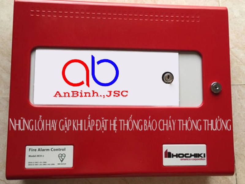 Những lỗi hay gặp khi lắp đặt hệ thống báo cháy thông thường