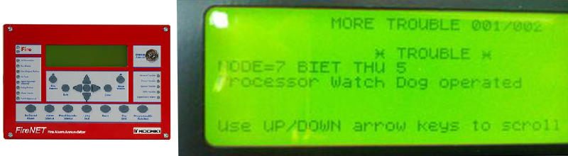 Cách xử lí lỗi trên màn hiển thị phụ Hochiki FN-LCD-N