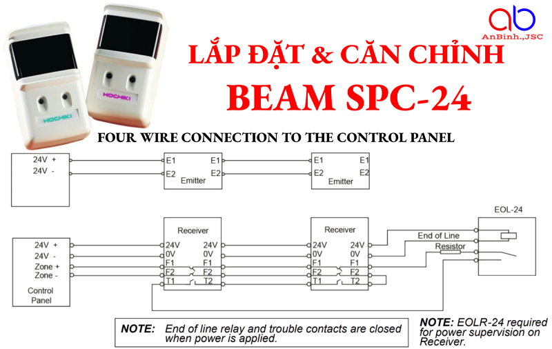 Lắp đặt và căn chỉnh đầu báo Beam SPC-24 như thế nào?