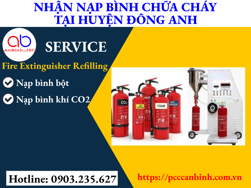 Nạp bình chữa cháy tại huyện Đông Anh