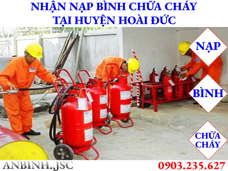 Nạp bình chữa cháy tại huyện Hoài Đức
