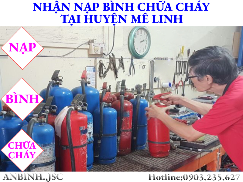 Nạp bình chữa cháy tại huyện Mê Linh