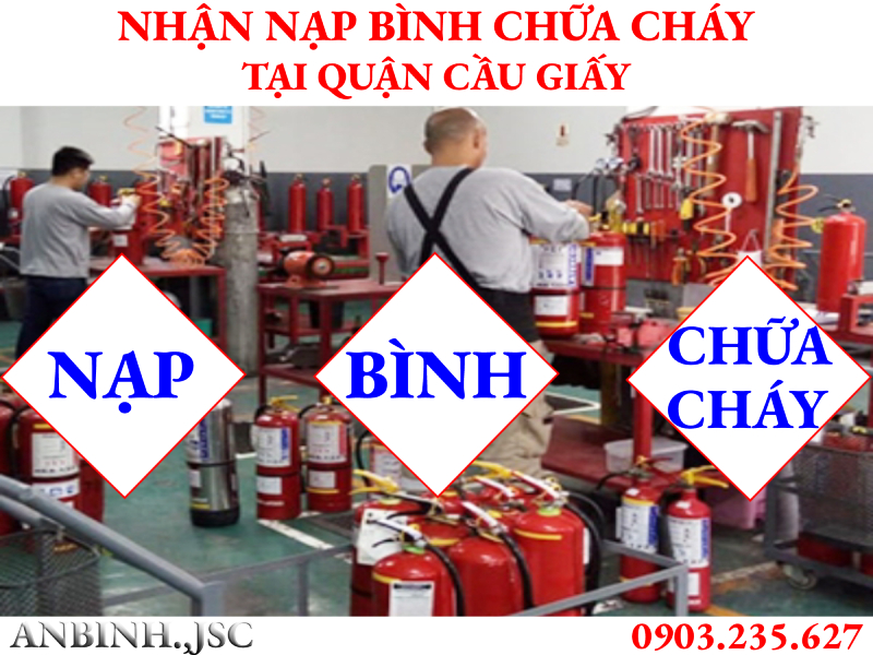 Nạp bình chữa cháy tại Quận Cầu Giấy