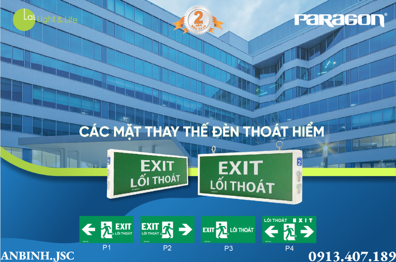 Cách phân loại đèn Exit và công dụng của từng loại