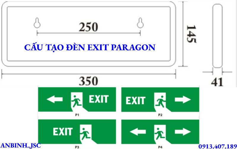 Đèn Exit Paragon