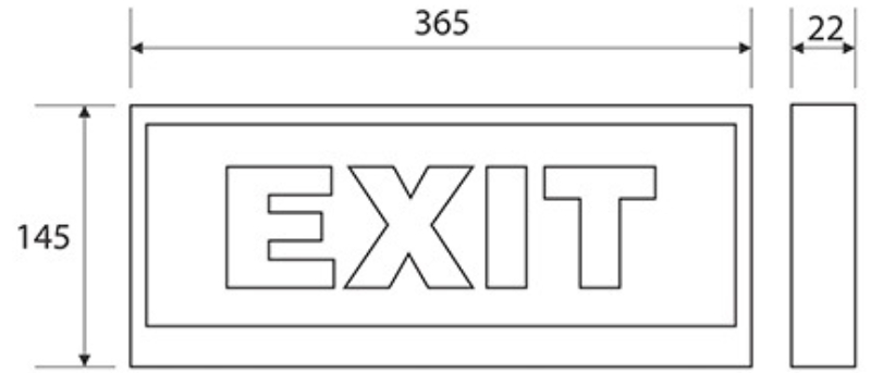 Đèn Exit thoát hiểm PEXF13SC-G2