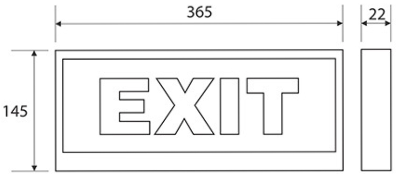 Đèn Exit thoát hiểm PEXF23SC-G2