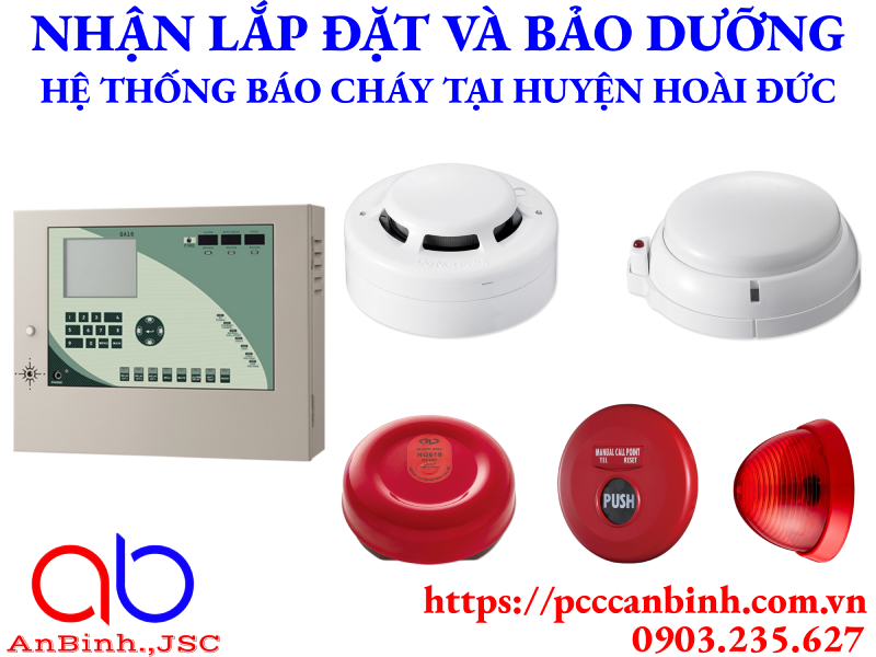Nhận lắp đặt hệ thống báo cháy cho nhà máy, nhà xưởng tại huyện Hoài Đức