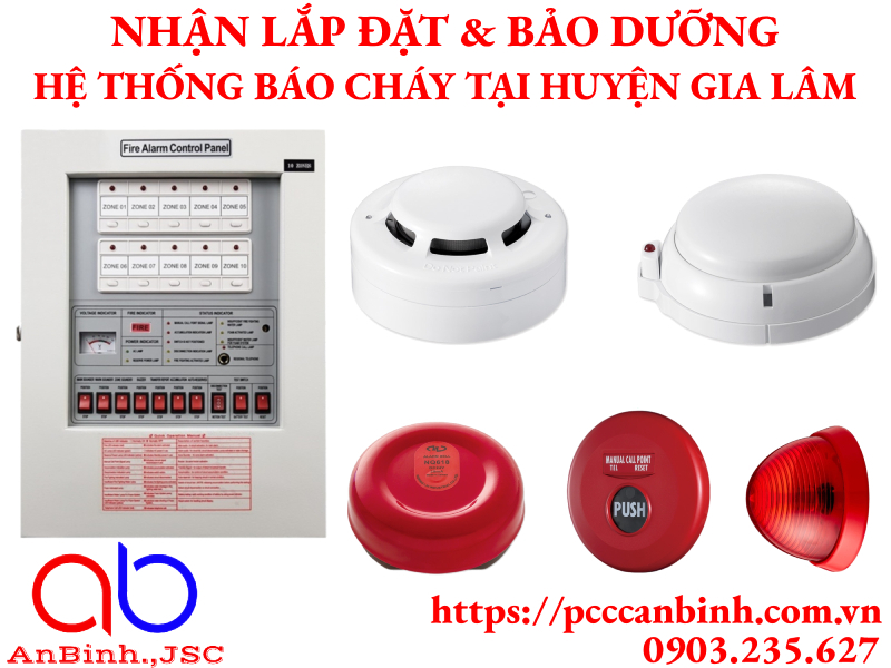 Nhận lắp đặt hệ thống báo cháy cho nhà máy, nhà xưởng tại huyện Gia Lâm