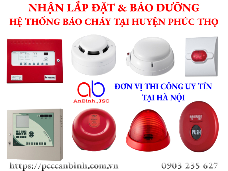 Nhận lắp đặt hệ thống báo cháy cho nhà máy, nhà xưởng tại huyện Phúc Thọ