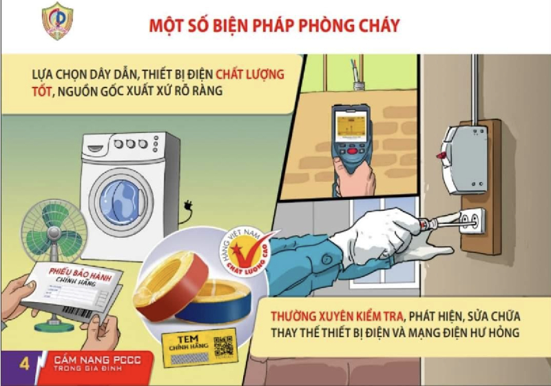 Cẩm nang phòng cháy và chữa cháy trong gia đình