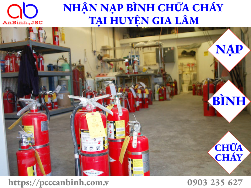 Nạp bình chữa cháy tại huyện Gia Lâm