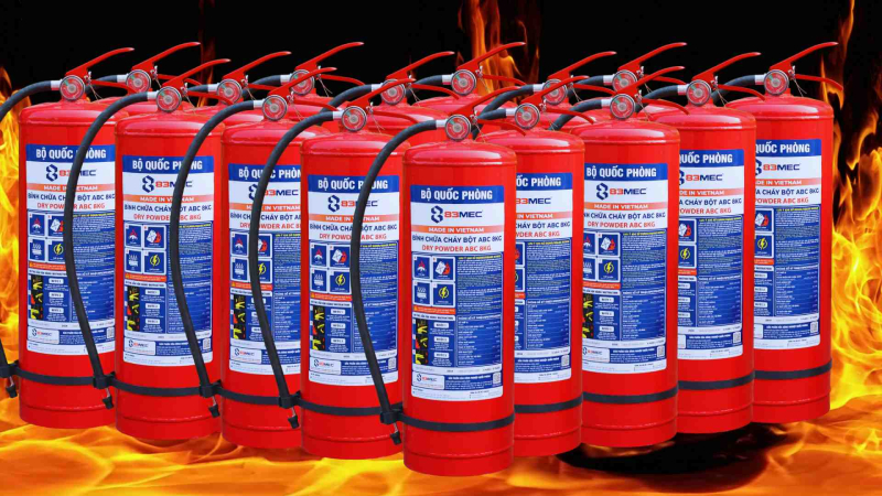 Bình bột chữa cháy ABC 8kg BQP