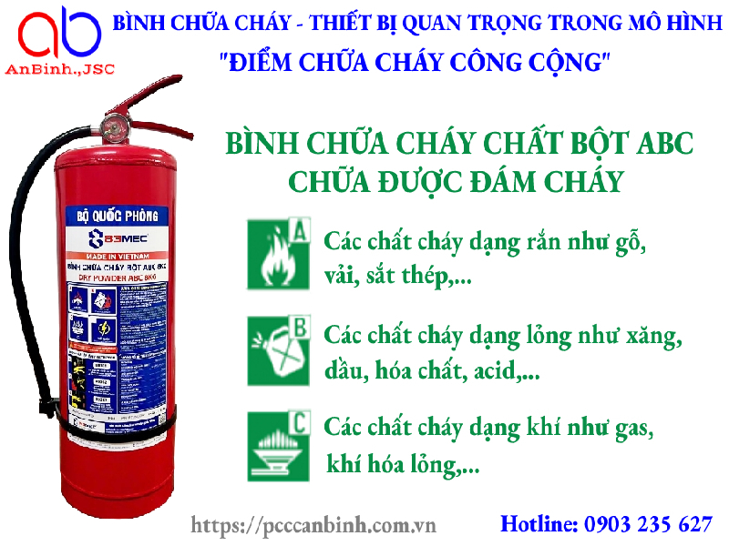 Thiết bị quan trọng trong mô hình "Điểm chữa cháy công cộng"