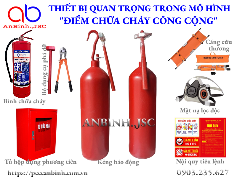 Thiết bị quan trọng trong mô hình "Điểm chữa cháy công cộng"
