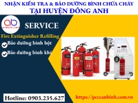 Kiểm tra và bảo dưỡng bình chữa cháy tại huyện Đông Anh