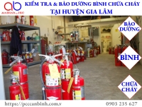 Kiểm tra và bảo dưỡng bình chữa cháy tại huyện Gia Lâm