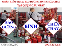 Kiểm tra và bảo dưỡng bình chữa cháy tại Quận Cầu Giấy