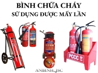 Bình chữa cháy dùng được mấy lần? Xịt hết có bơm lại được không?