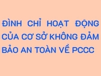 Đình chỉ hoạt động của cơ sở không đảm bảo an toàn về PCCC