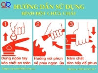 Hướng dẫn sử dụng bình bột chữa cháy