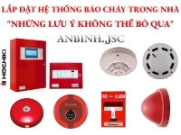 Lắp đặt thiết bị báo cháy gia đình: 