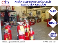 Nạp bình chữa cháy tại huyện Gia Lâm