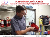 Nạp bình chữa cháy tại khu công nghiệp Thạch Thất, Hà Nội