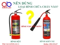 Bình chữa cháy bột và khí CO2 nên dùng loại nào tốt hơn?