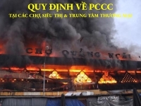Quy định về phòng cháy chữa cháy tại các chợ, siêu thị và trung tâm thương mại