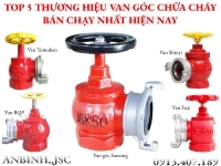 Top 5 thương hiệu van góc chữa cháy bán chạy nhất hiện nay.