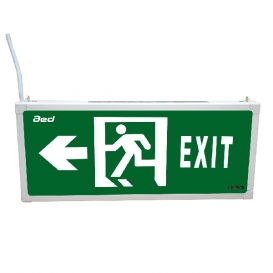 Đèn Exit chỉ trái AED (tiếng anh)