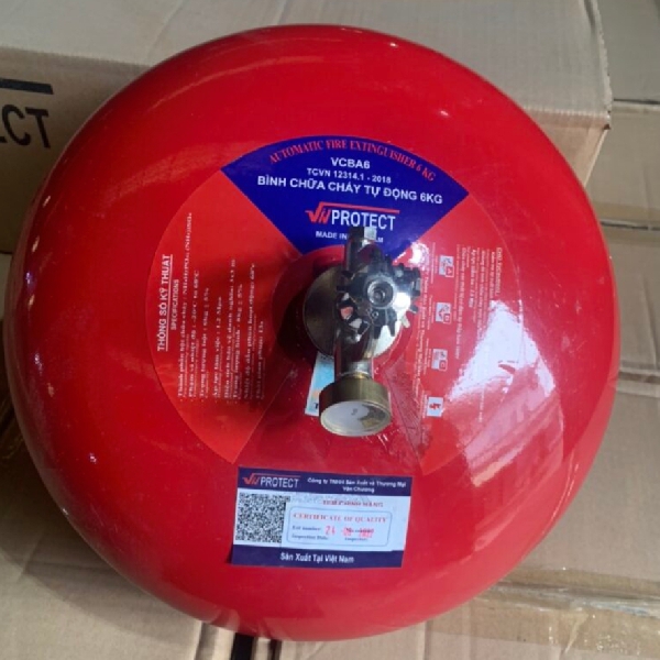 Bình chữa cháy tự động 6kg Vinprotect