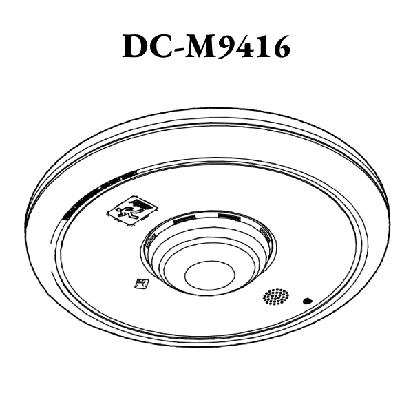 Còi đèn chớp gắn trần loại thường DC-M9416 (UL)