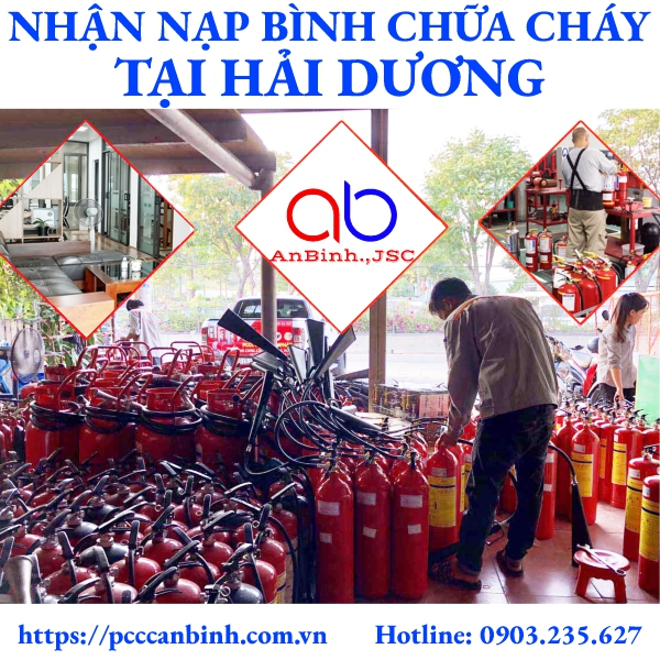 Nạp bình chữa cháy tại Hải Dương