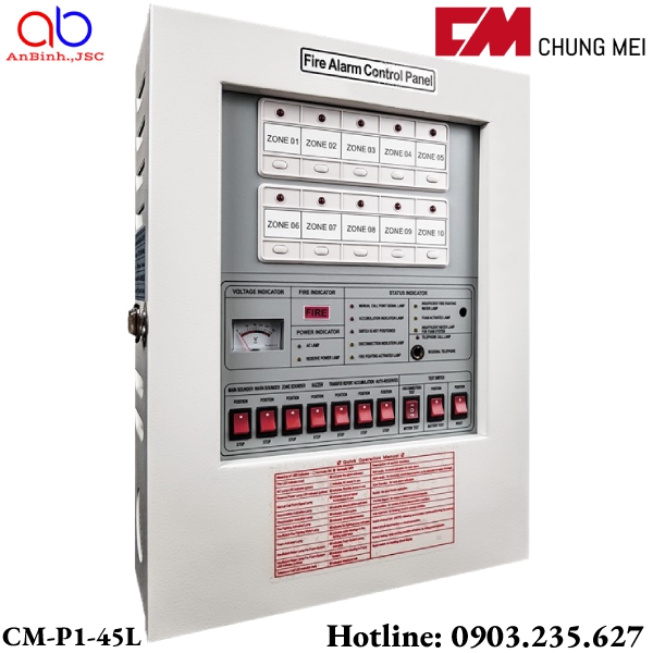 Trung tâm báo cháy Chungmei 45 kênh CM-P1-45L