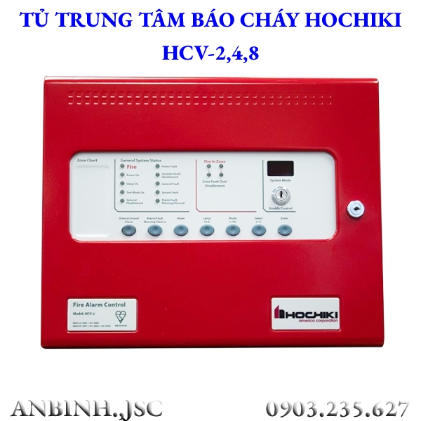 Trung tâm báo cháy Hochiki 2/4/8 kênh