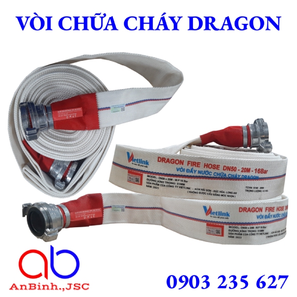 Cuộn vòi D50-20m-16 bar Dragon